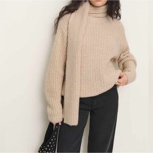 Reformation Spence Scarf Sweater